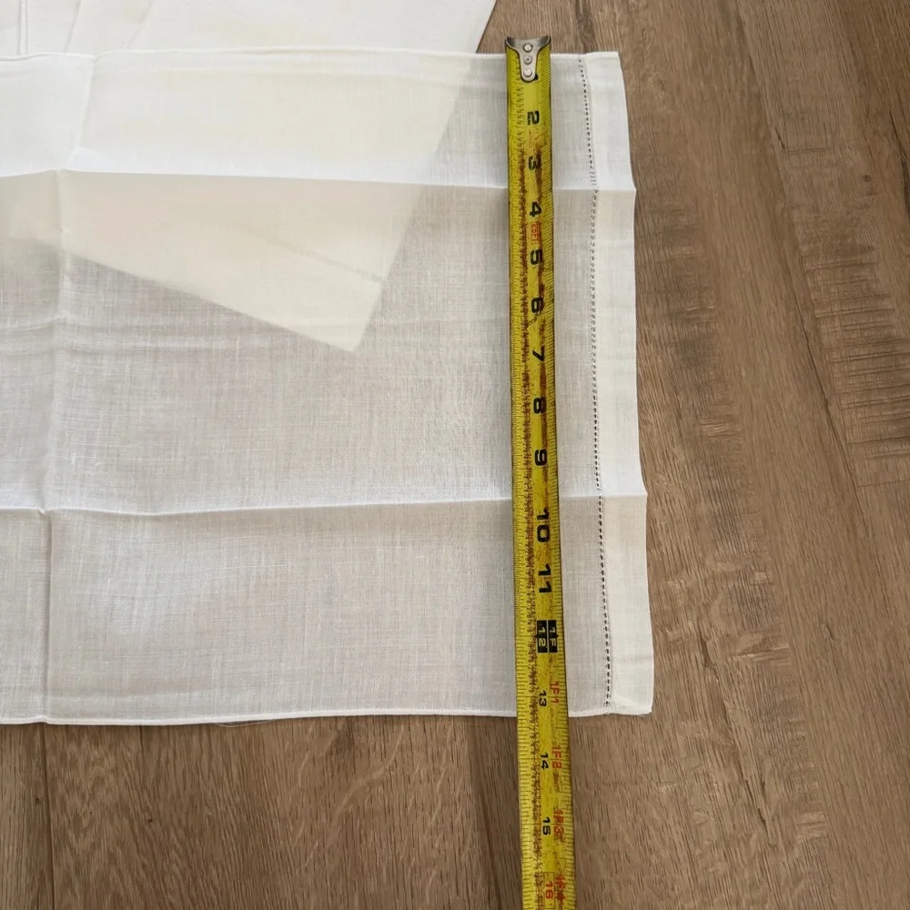 Set of 6 Vintage Bumble Bee‎ Linens Placemats Napkins, Off White 22” X 13” NWT